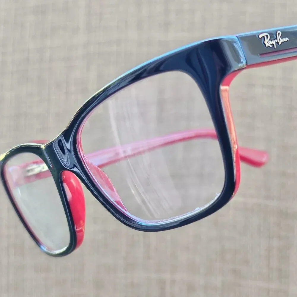 Rayban RB1536 Glasses Frame Red/Black eyeglasses 48[]16 130 small face